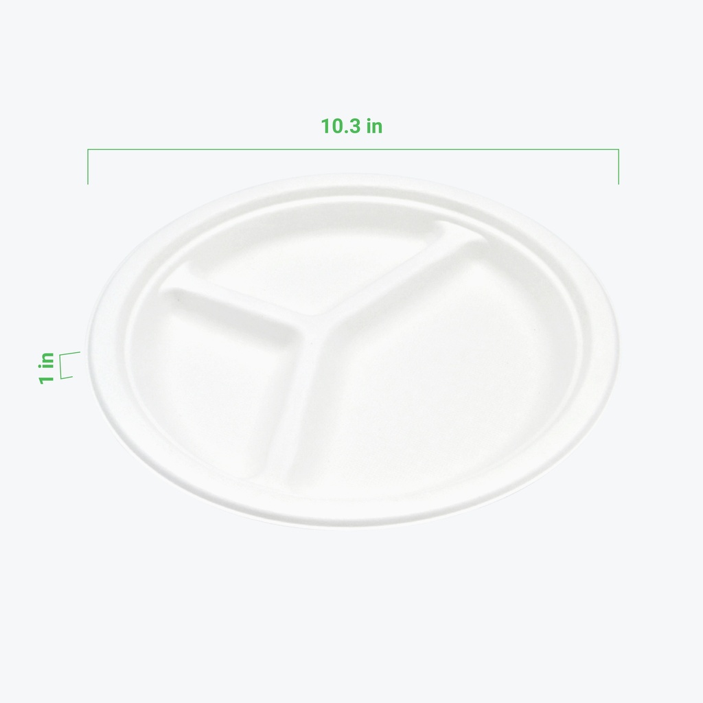 Divided Plato Dividido de 25.4 cm (10")