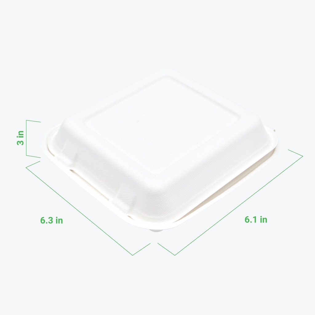 Contenedor para Llevar de 20.32 x 20.32 cms (8" x 8")