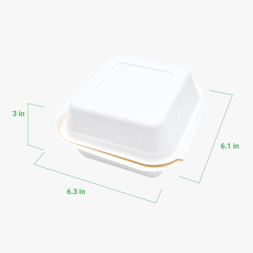 Contenedor para Llevar de 15.24 x 15.24 cms (6" x 6")